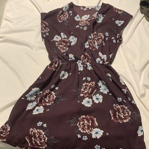 Plum mini dress
